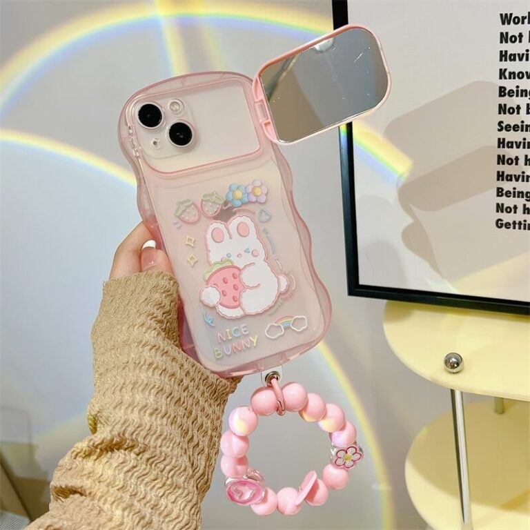 Flip Mirror Stand Bear IPhone Case Waw Cases