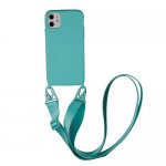 Silicone Case with Crossbody Strap For iPhone 16 15 14 13 12 Pro