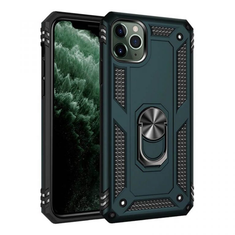 Military Grade Phone Case With Finger Ring Holder