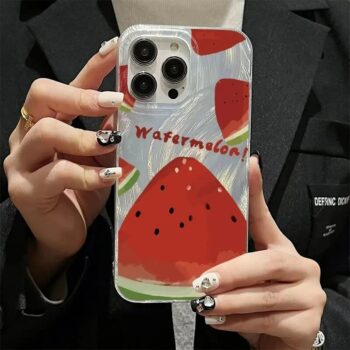 Summer Vibes Laser Fresh Watermelon iPhone Case