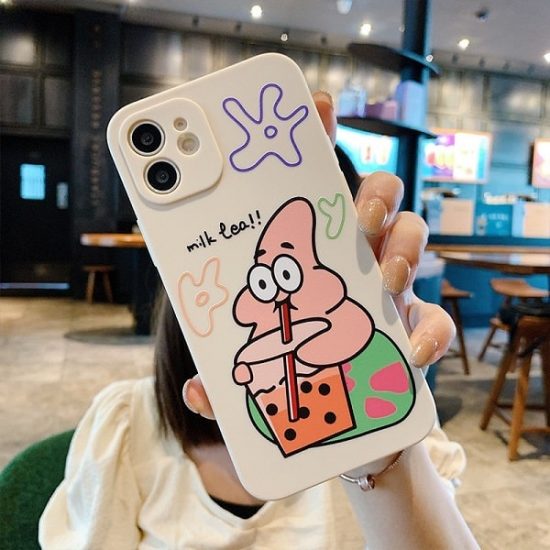 Cartoon Anime SpongeBob SquarePants Case For iPhone 13 12