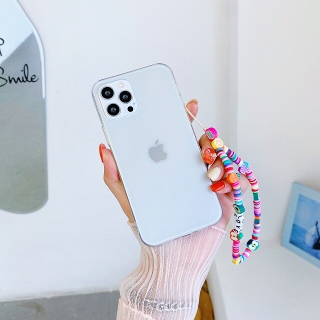 Iphone 12 Case Beaded Strap, Iphone 11 Case Phone Charm