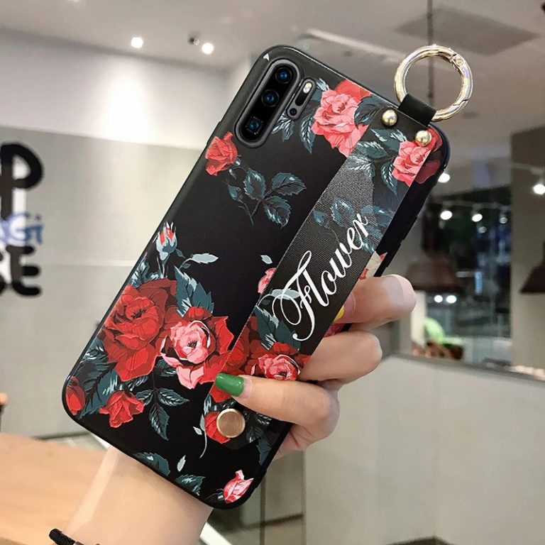 Flower Case With Handle Strap for Huawei P20, P30, P40, P50 Pro