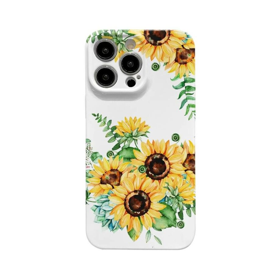 Yellow Sunflower Shockproof Phone Case (2)