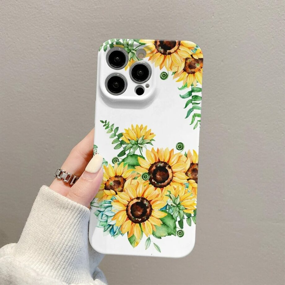 Yellow Sunflower Shockproof iPhone Case