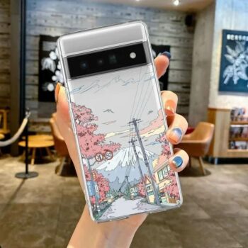 Japanese Village Vector Art Google Pixel Case