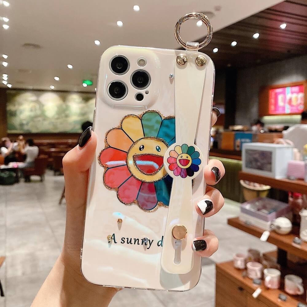 Takashi Murakami IPhone Case with Hand Strap - Waw Cases