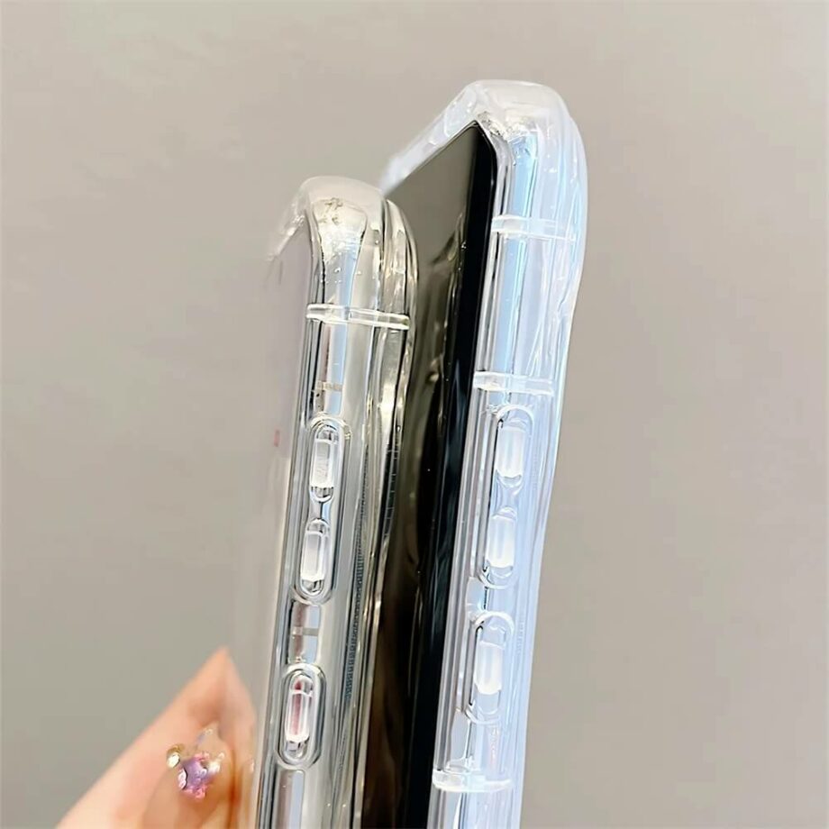 Clear 3D Laser Heart Phone Case for Huawei P60/P50/P40