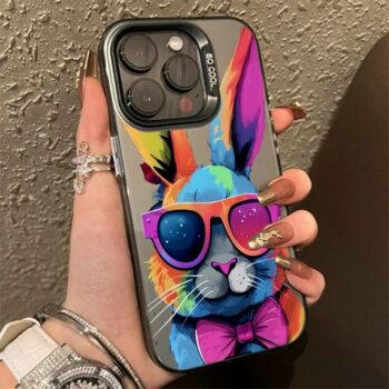 Cute Watercolor Bunny iPhone Case