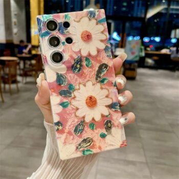 Flower Glitter ART Painting Phone Case