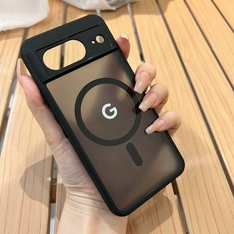 Magnetic MagSafe Matte Black Google Pixel 8 Phone Case