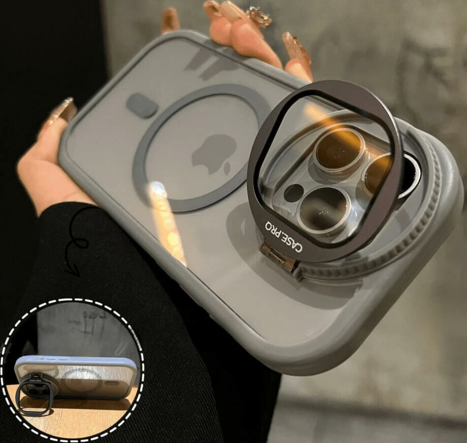 Clear iPhone Case with Glass Camera Lens Protector