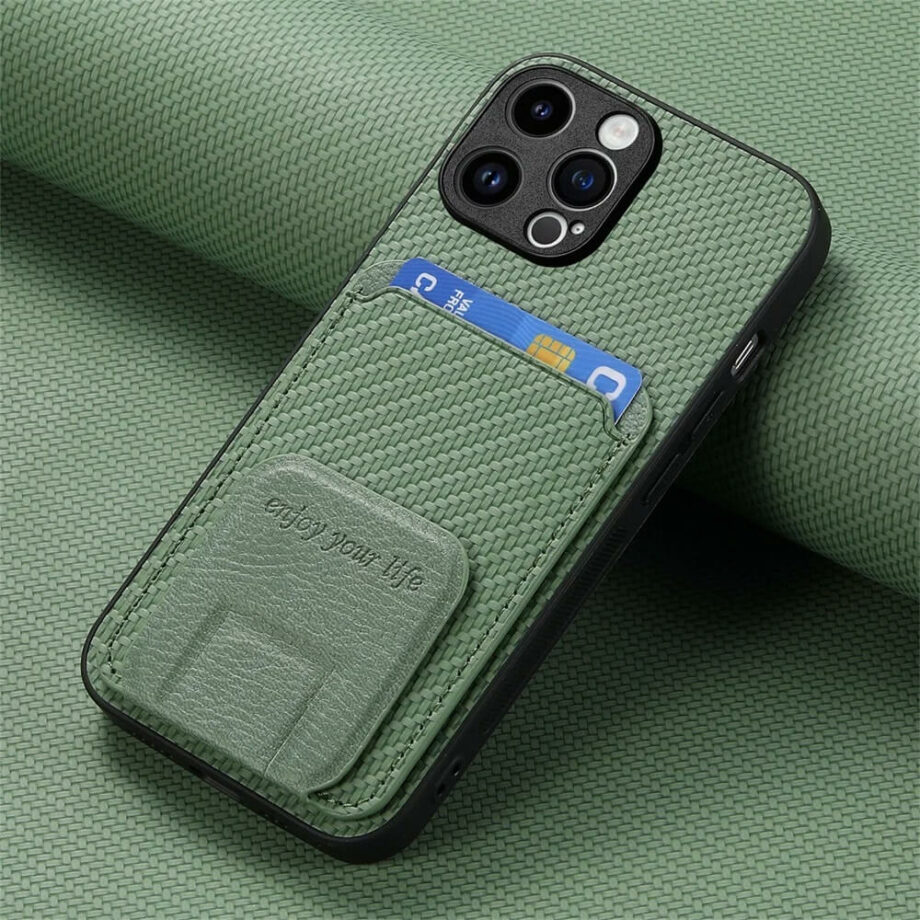 Shockproof Organic Summer Knit Magnetic Wallet Pixel Case