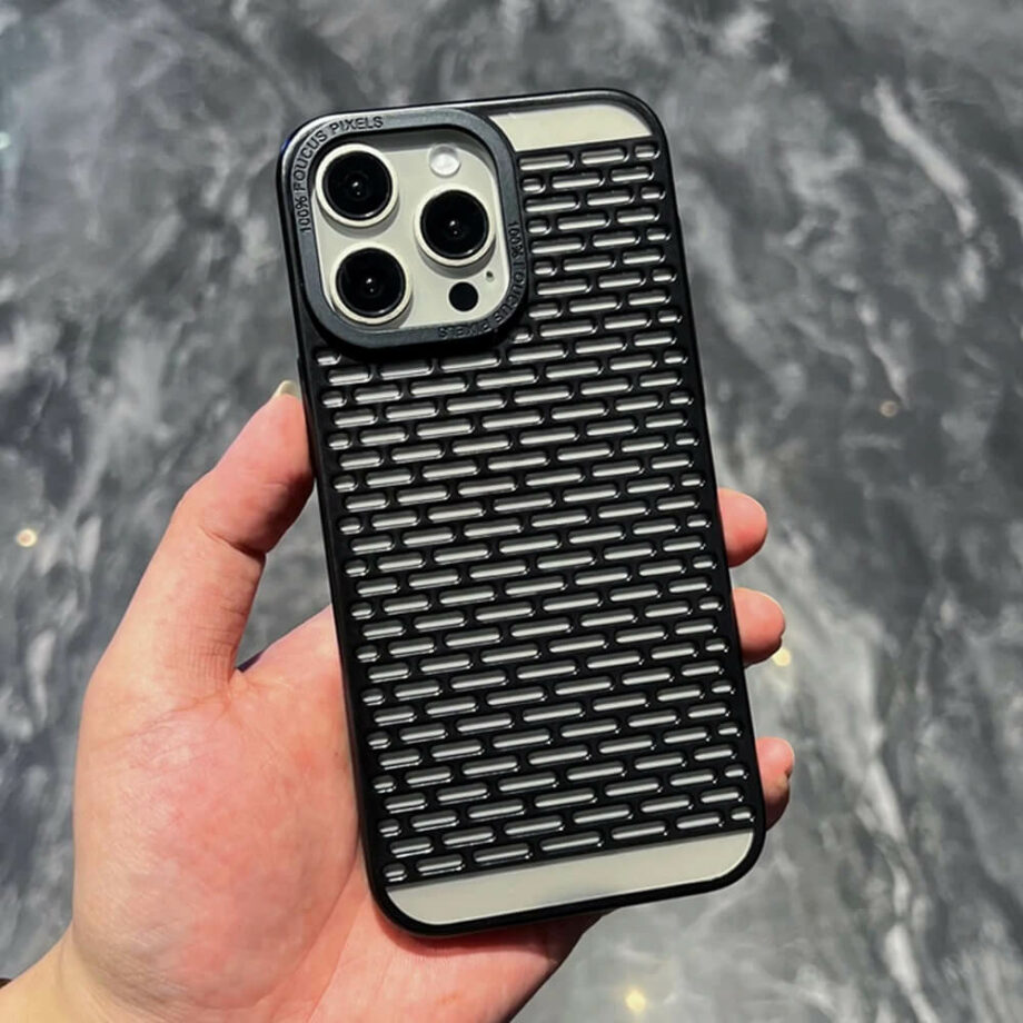 black breathable iPhone case