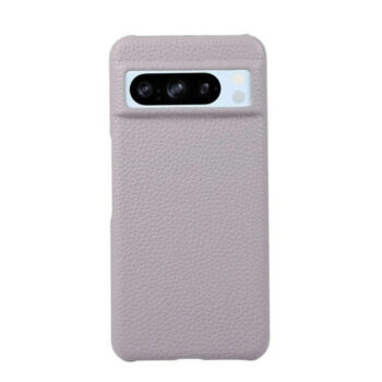 Lychee Pattern Genuine Leather Case for Pixel 9, 9 Pro