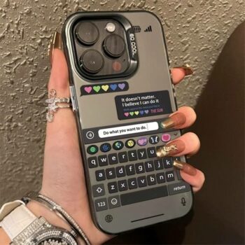 iphone keyboard print phone case