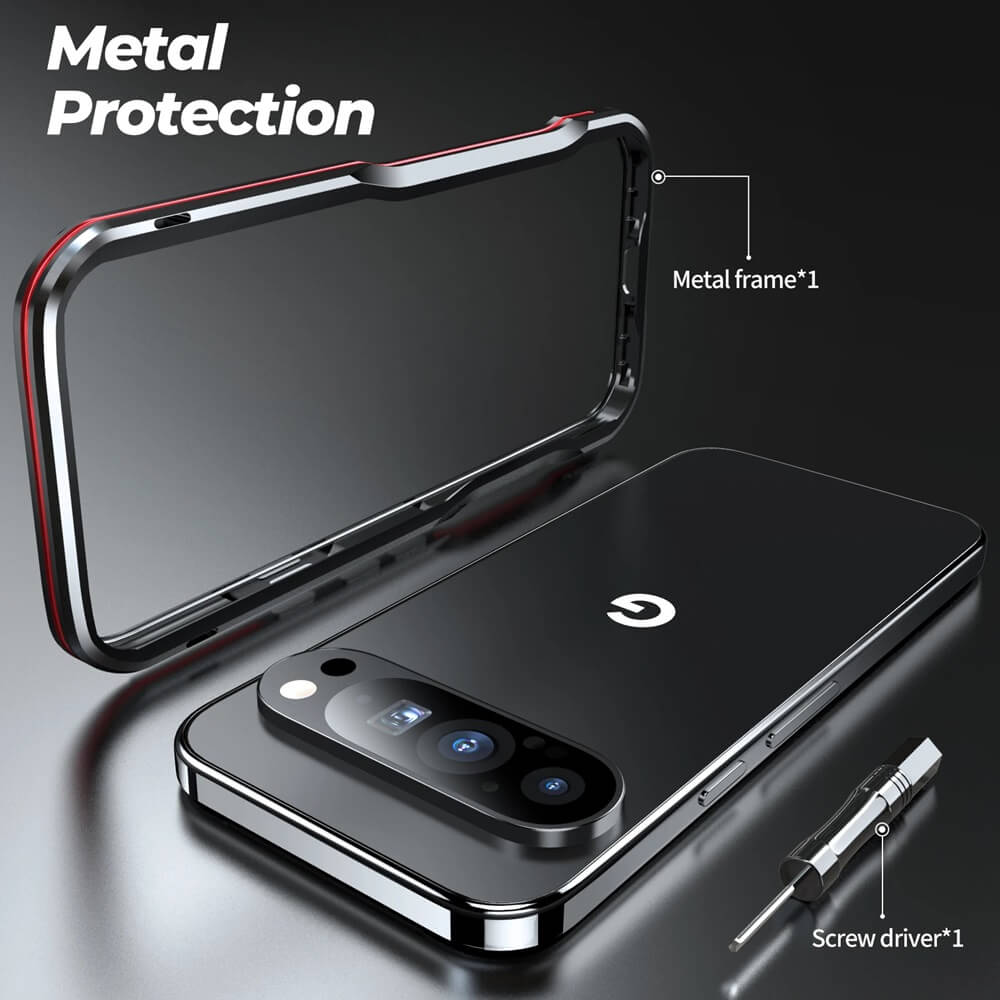 Aluminum Metal Phone Case for Pixel 9, 9 Pro, 9 Pro XL