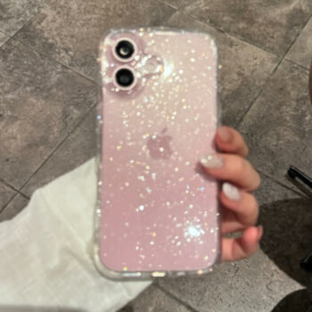 Clear Glitter Soft Silicone iPhone 16 Case