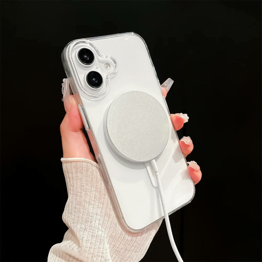 Clear Silicone Case with MagSafe for iPhone 16 (1)