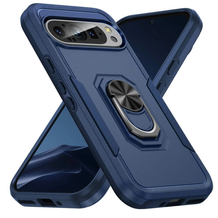 Full Protection Case with Metal Stand for Google 9 Series - Blue