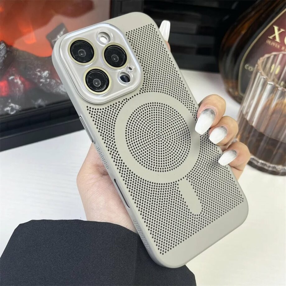 Gray Breathable Case for iPhone