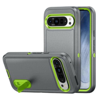 Heavy Duty Shockproof Pixel Phone Case with Folding Stand