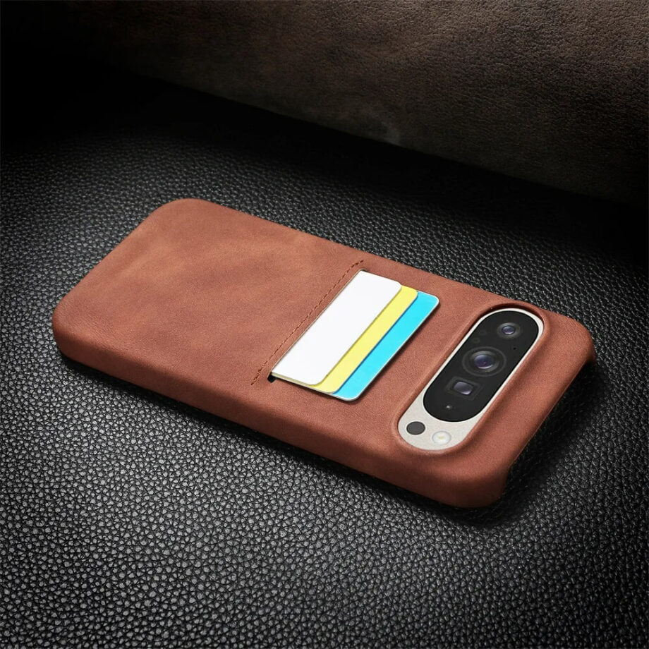 Leather Google Pixel Case With Card Slot (1)