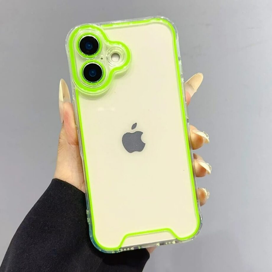 Luminous Chroma Neon iPhone 16 Case- Fluorescent_green