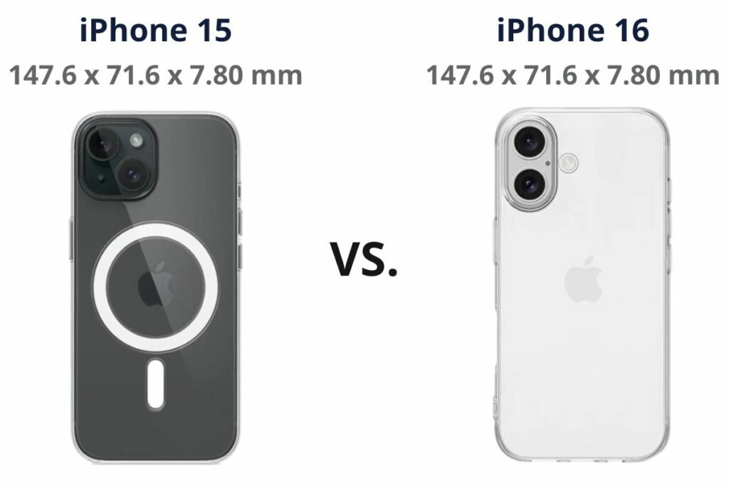 Size Differences - iPhone 15 case and 16 Models