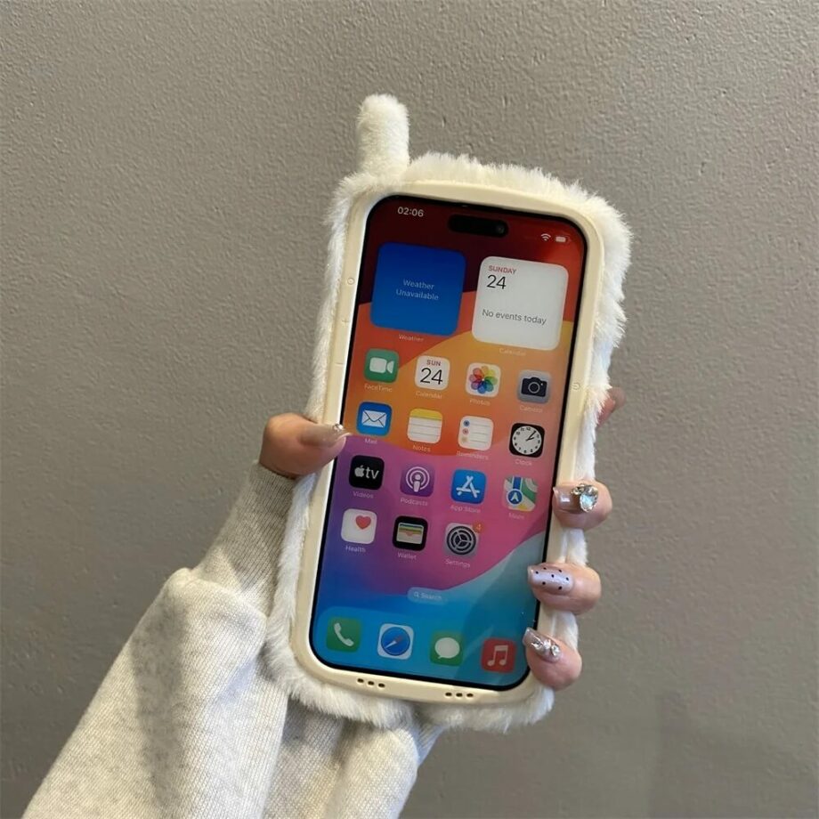 Classic Fuzzy Mobile Shaped iPhone Case