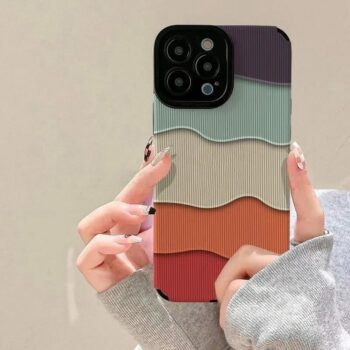 Colorful Wavy Stripe Texture Phone Case