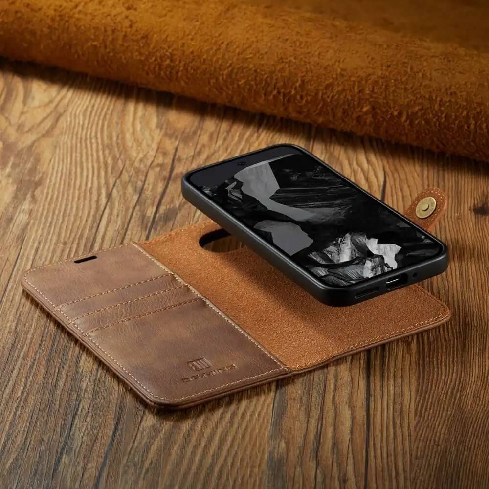 Detachable Magnetic Leather Case for Pixel 9 Series