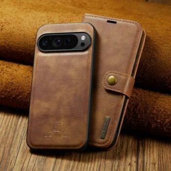 Detachable Magnetic Leather Case with Card Slot for Pixel 9 Series