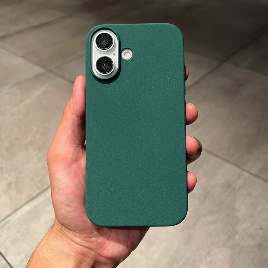 Matte Sandstone Shockproof Phone Cover dark_green