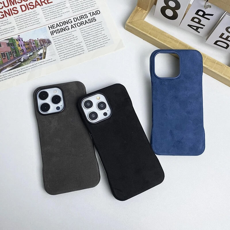 Ultra-Thin Frameless Alcantara Phone Cover (2)