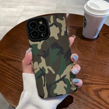 Woodland Camouflage Pattern iPhone Case