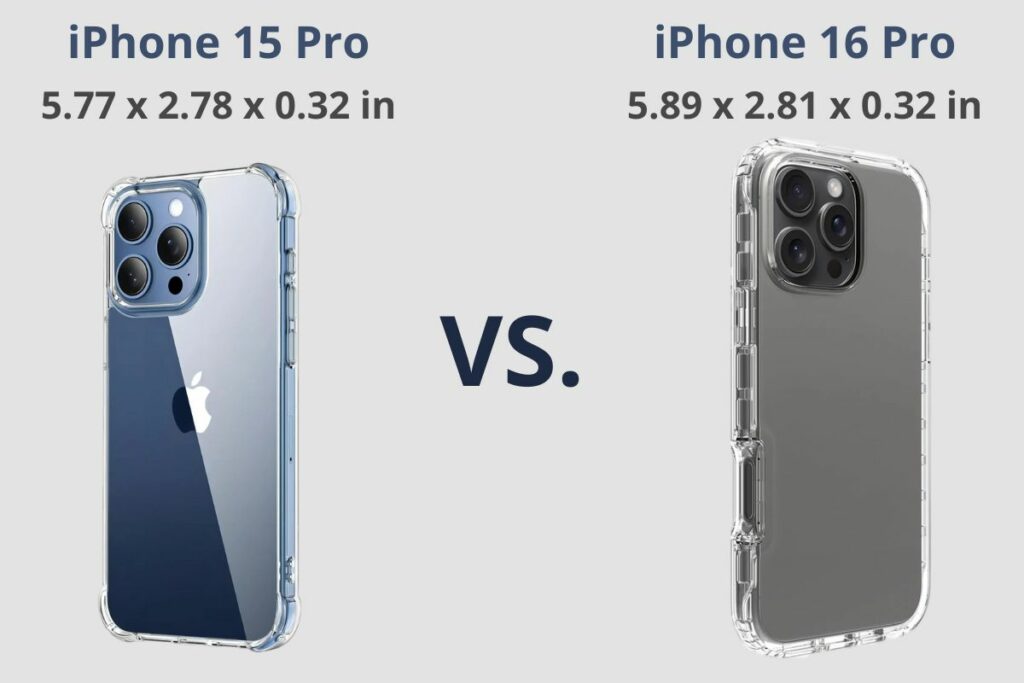 iPhone 15 Pro vs. iPhone 16 Pro - A Comparison of Dimensions