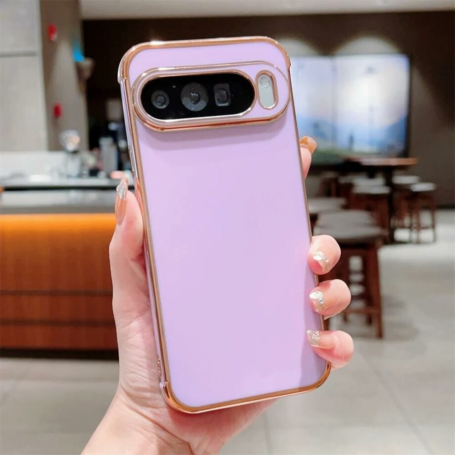 Purple Premium Glossy Electroplated Pixel Case