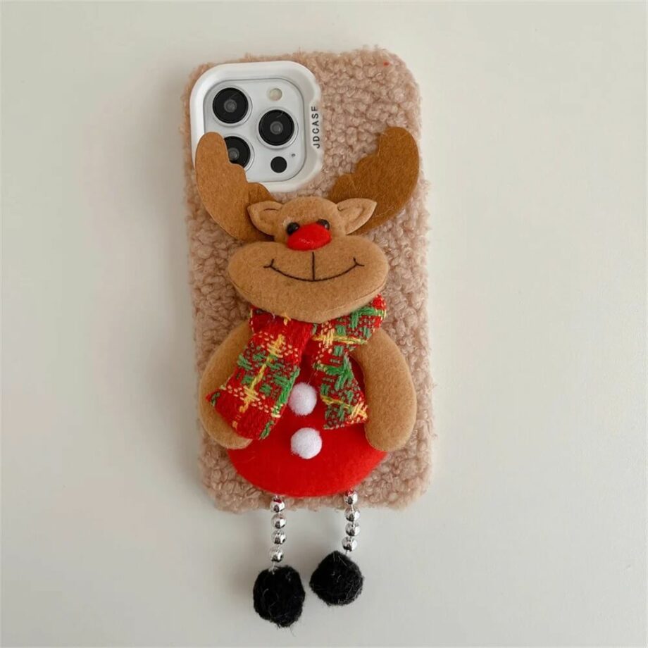 Reindeer Plush Christmas Phone Case