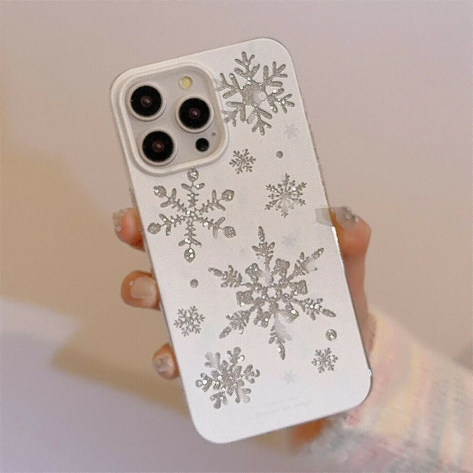 Sparkling Glitter Snowflake Winter iPhone Case