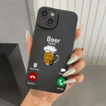 Beer Mug Themed Incoming Call iPhone Case