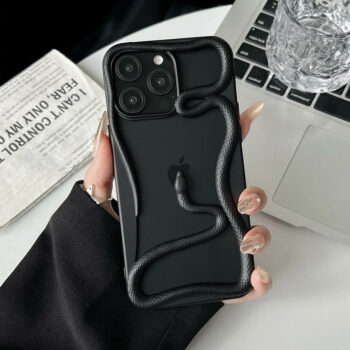 Creative Hollow 3D Snake Anti-Overheat iPhone Case