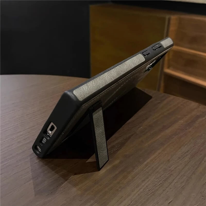 Leather Fold Stand MagSafe-Compatible Phone Case for Samsung Series