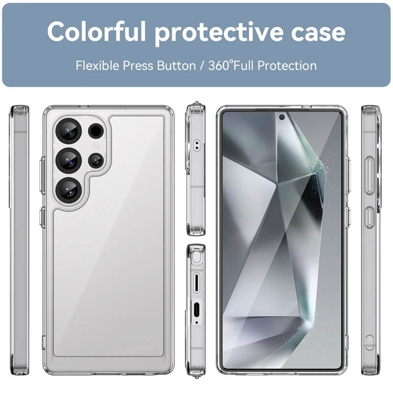 Colorful protective case for samsung s25, s25 plus, s25 ultra