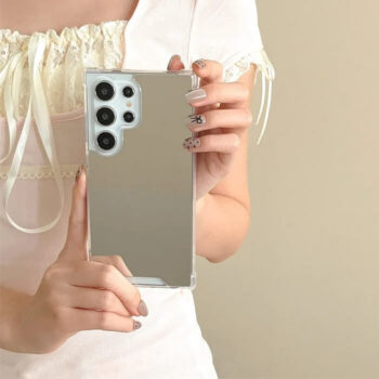 Crystal Clear Mirror Acrylic Samsung Phone Case