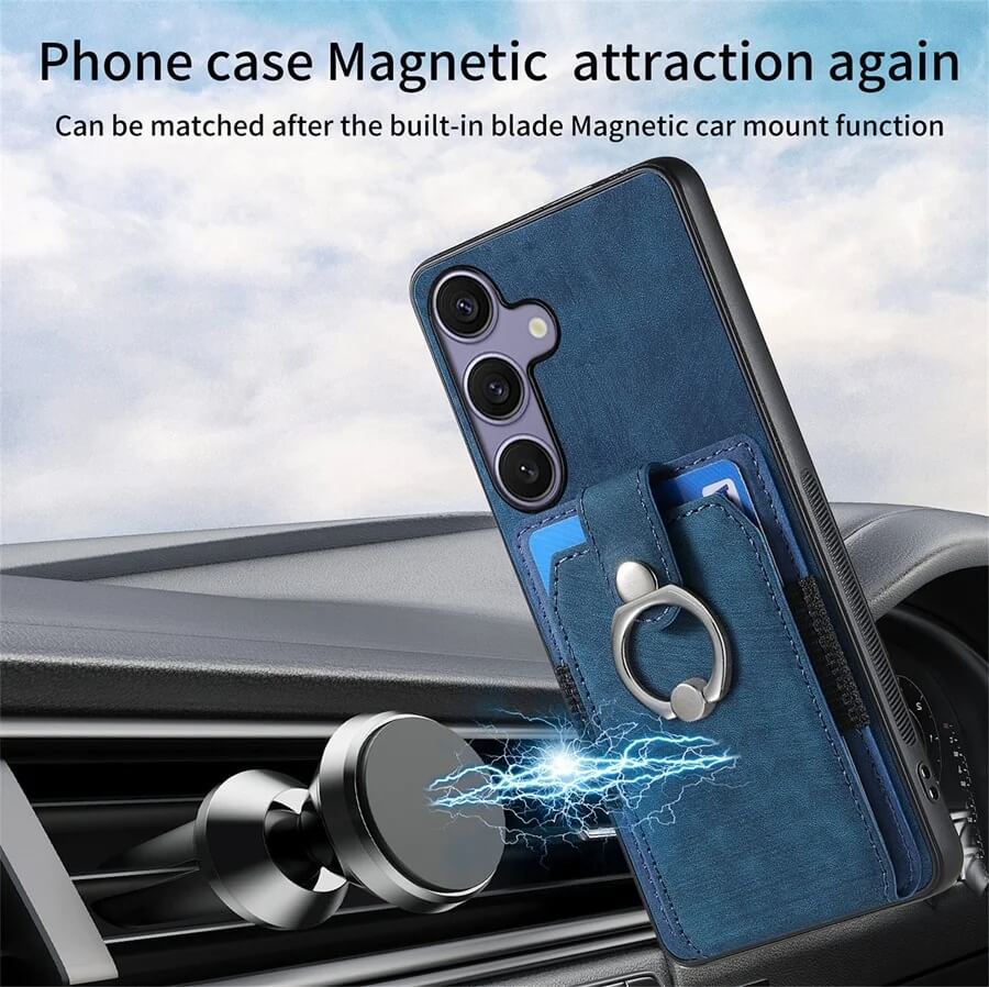 Magnetic-Wallet-Case-with-Rotating-Ring-Holder-for-S25-Series.