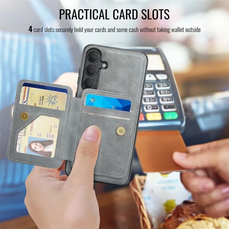 Practical card slot features