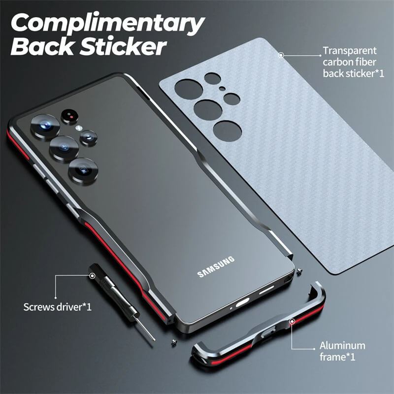 Samsung S25 Ultra Metal Frame Case Cover