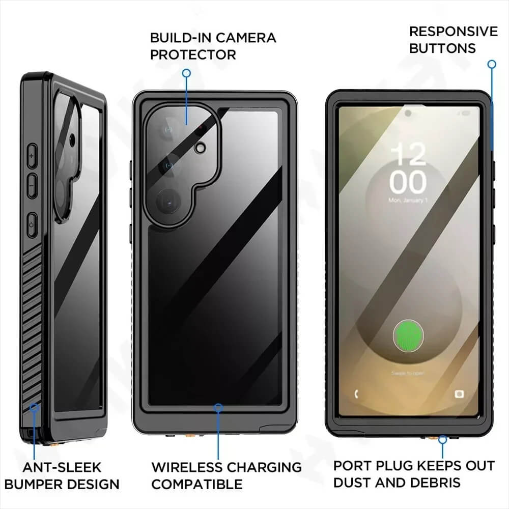 Waterproof Shockproof Phone Case with Full-Body Protection