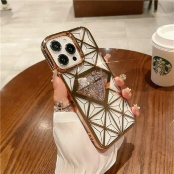 Luxury 3D Faceted Diamond Plating Glitter Crystal iPhone case